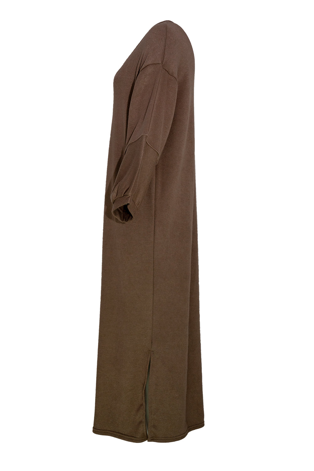 Jurk beige - V-hals