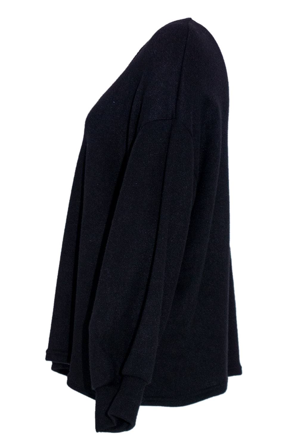 Trui met V-hals zwart