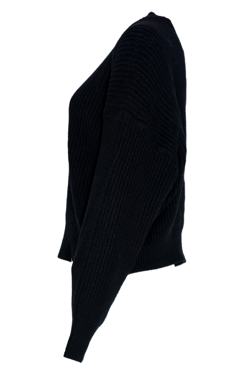 Trui gebreid kort model zwart