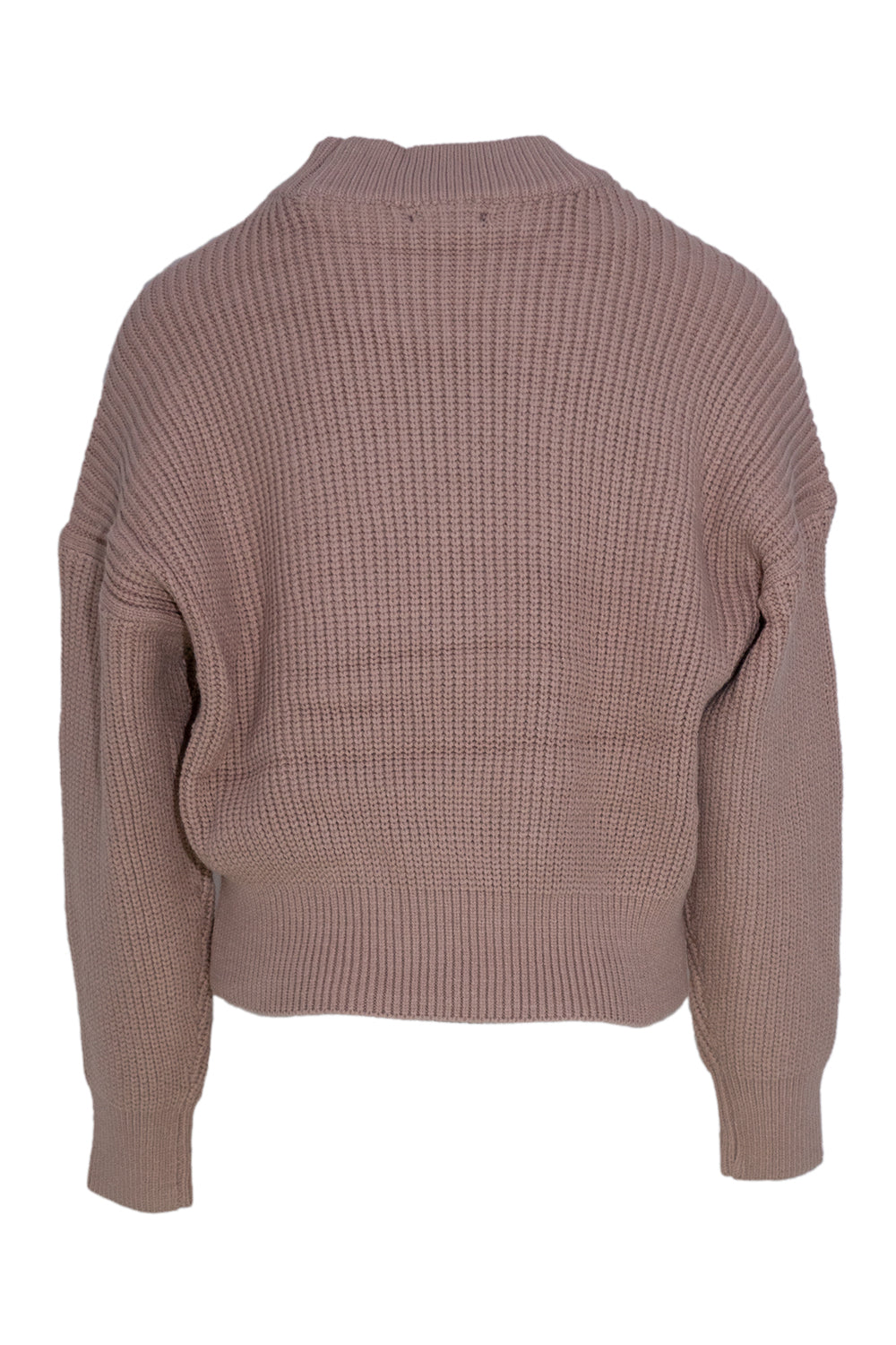 Trui gebreid kort model bruin