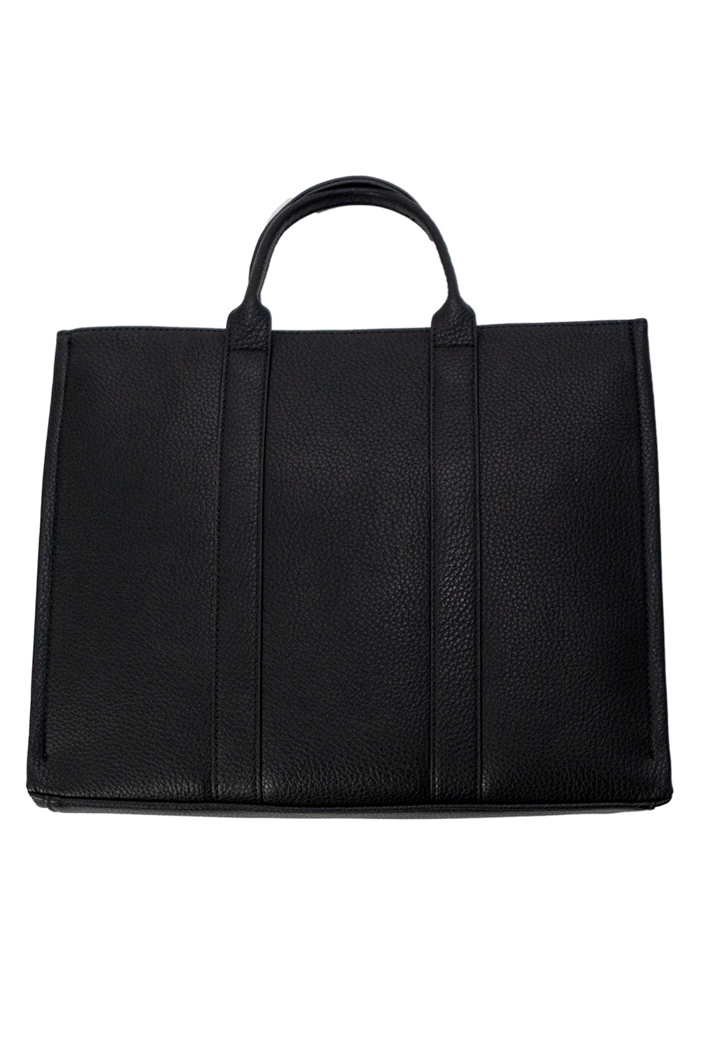 Kunstleder handtas groot zwart