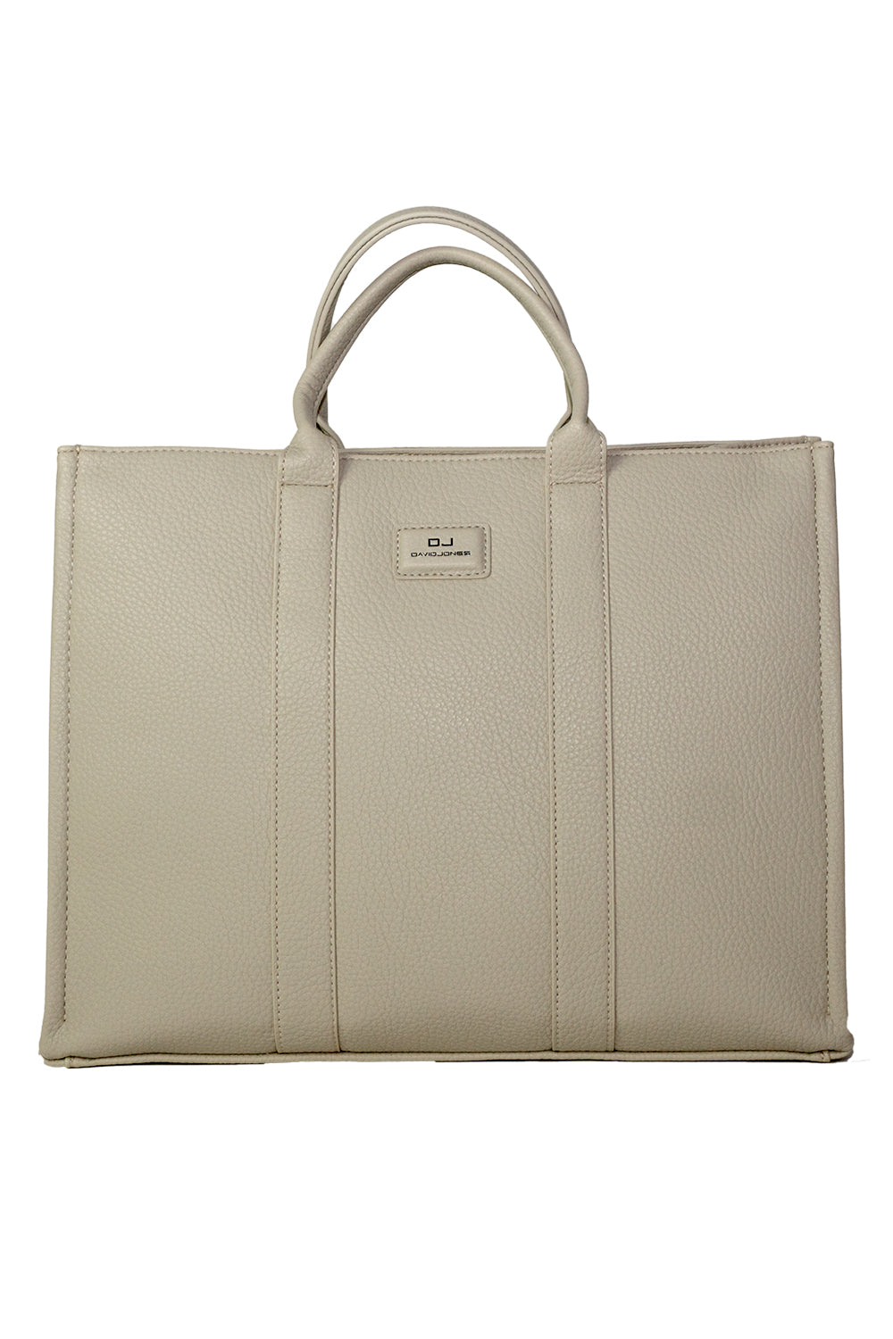 Kunstleder handtas groot crème