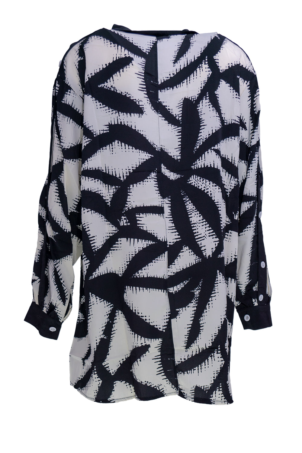 Blouse/Tuniek zwart-wit