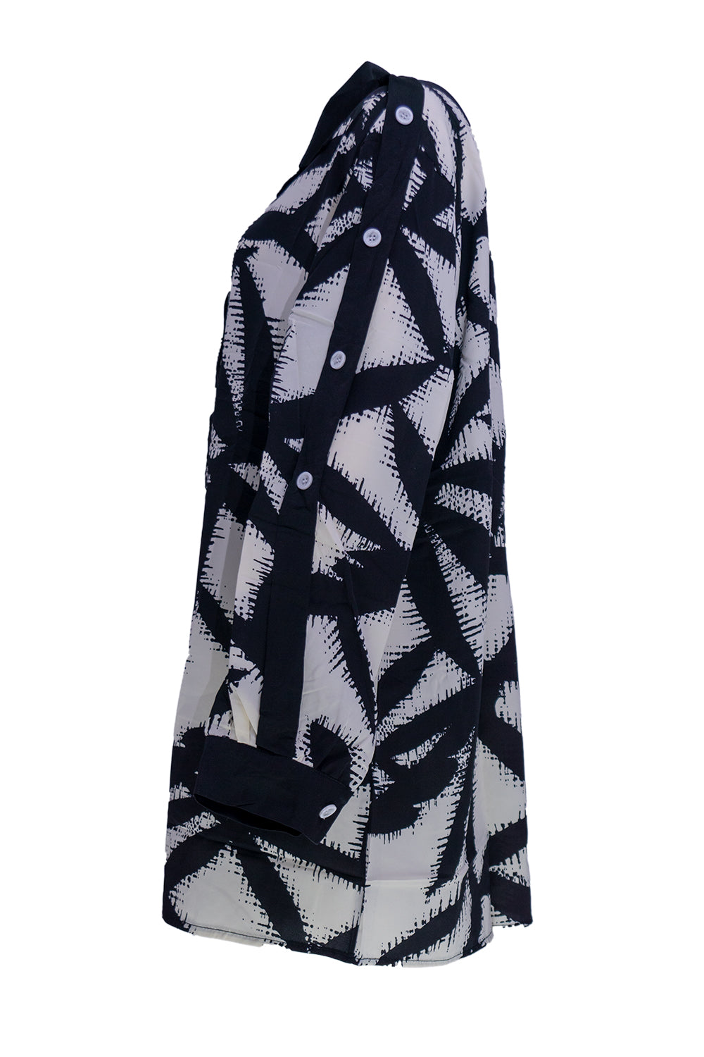 Blouse/Tuniek zwart-wit