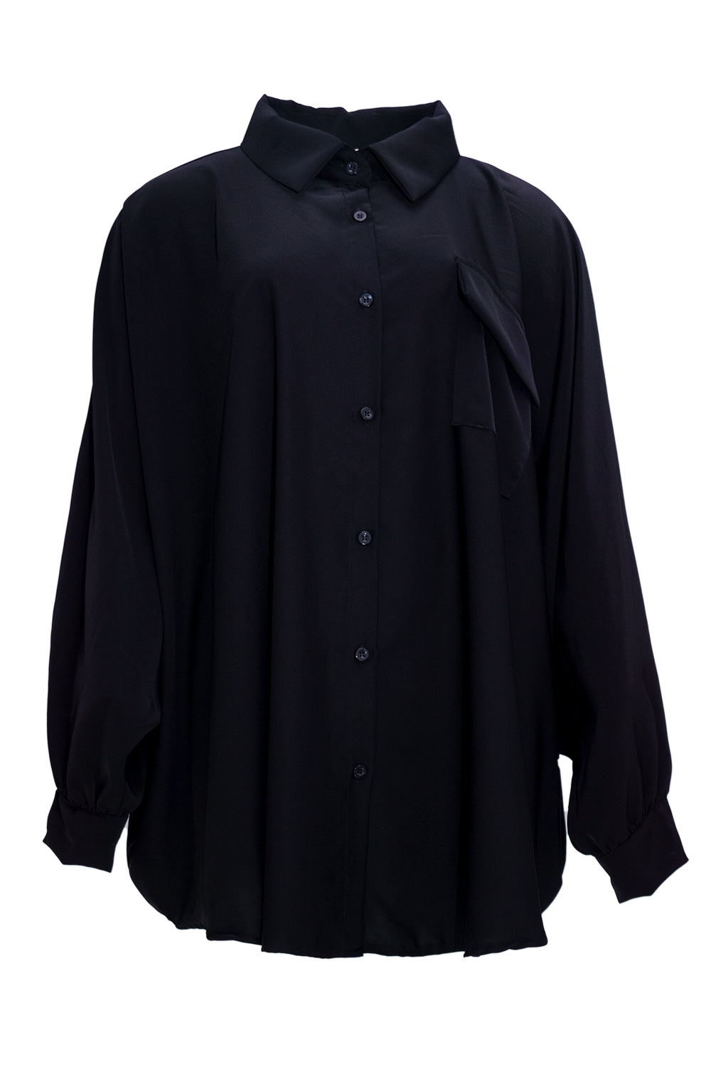 Blouse vleermuis Zwart