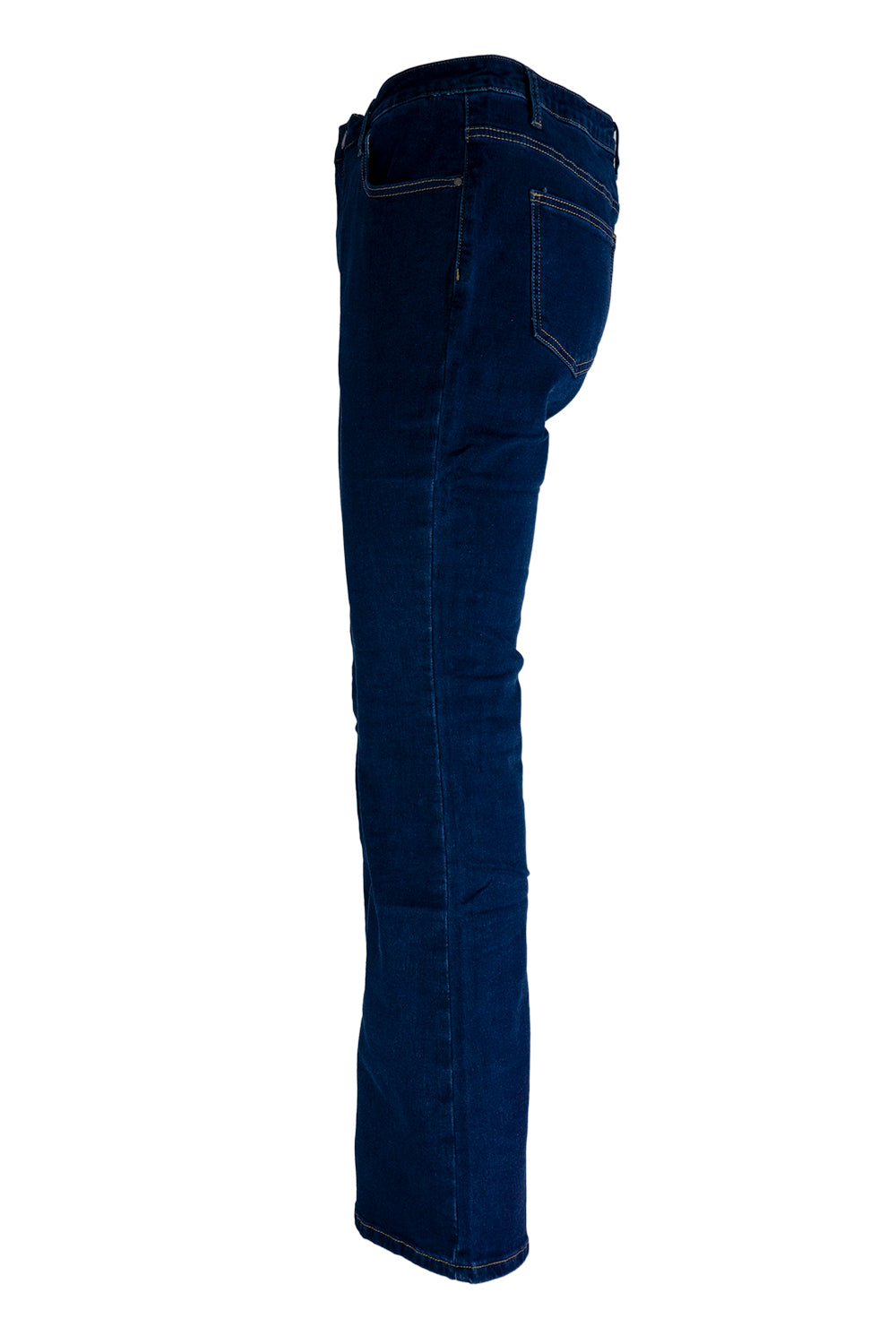 Flared push-up Jeans blauw