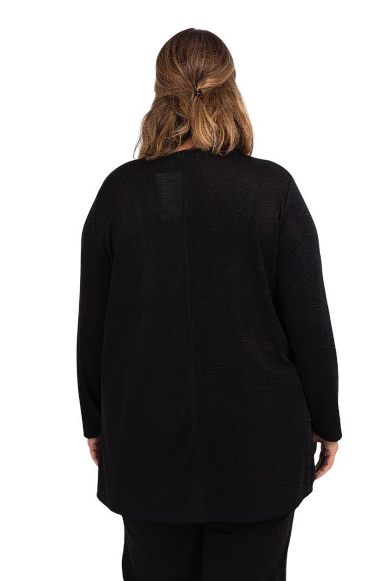 Glitter top zwart