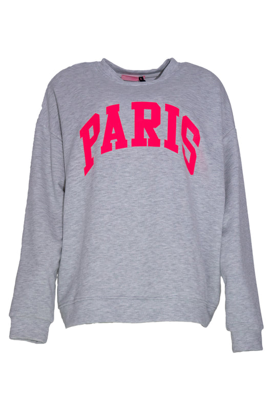 Trui Paris grijs