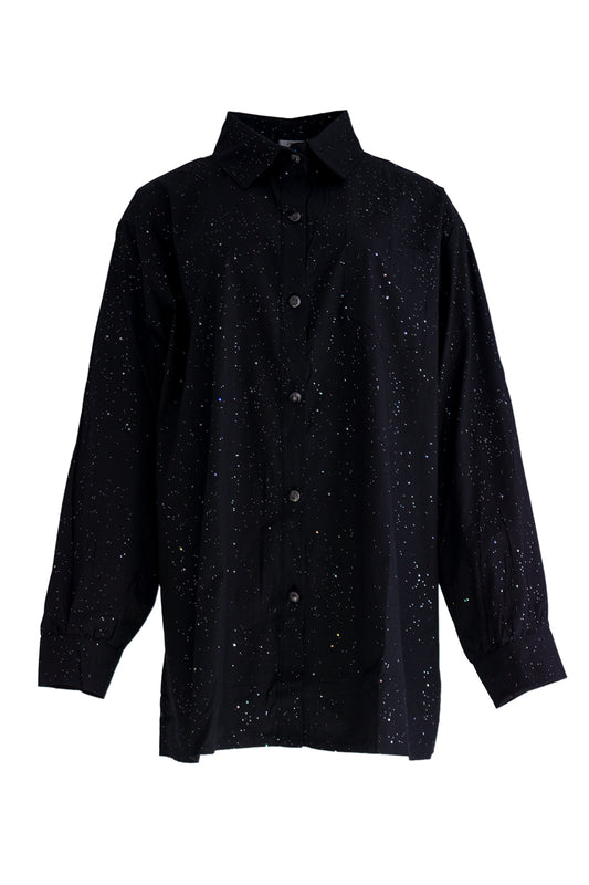 Glitter Blouse zwart