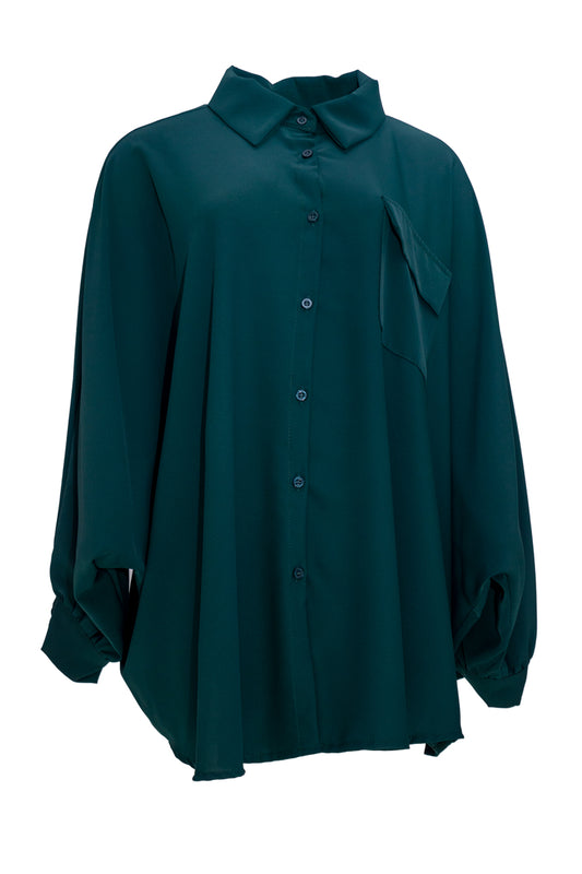 Blouse vleermuis Groen