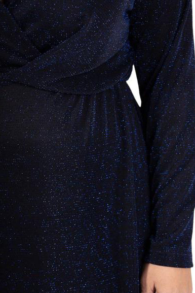 Glitterjurk blauw