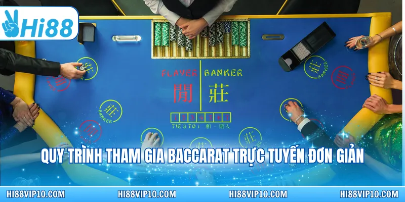 Quy trình tham gia Baccarat trực tuyến đơn giản